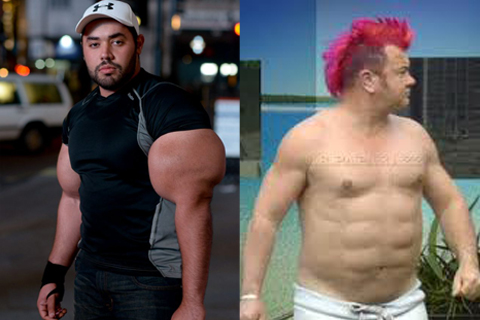 Steroids vs natural pictures